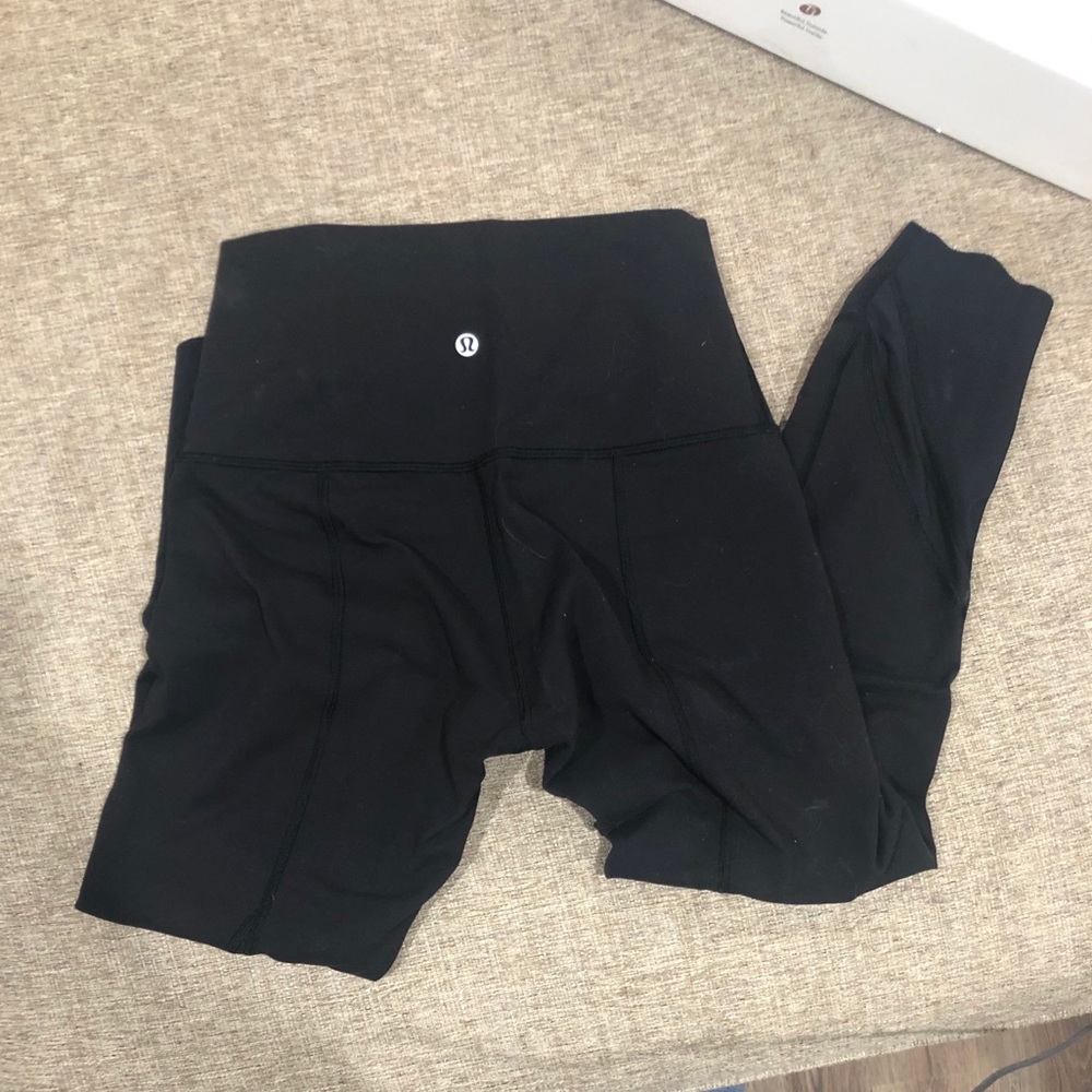 Wunder under scalloped 23 inch leggings-black